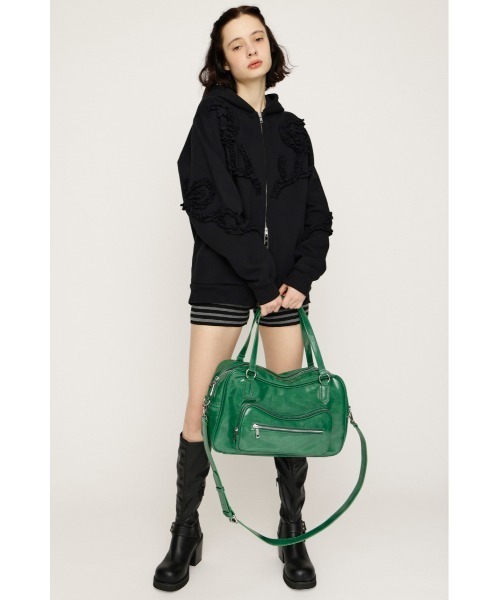 SLY（スライ） パーカー FRILL ZIP UP HOODIE フリルジップアップ