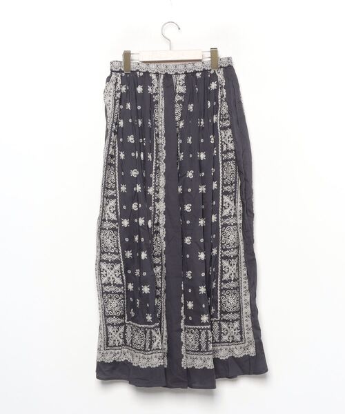 「CRAFT STANDARD BOUTIQUE」 フレアスカート L チャコールグレー レディース_画像2