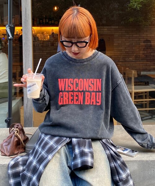 「CIAOPANIC TYPY」 スウェットカットソー MEDIUM ブラウン レディース_画像3