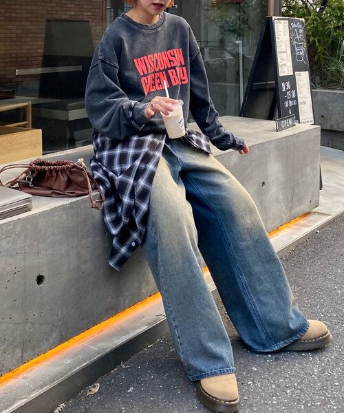 「CIAOPANIC TYPY」 スウェットカットソー MEDIUM ブラウン レディース_画像5