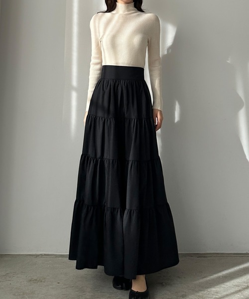 Louere（ルエレ） フレアスカート SMALL ブラック レディース