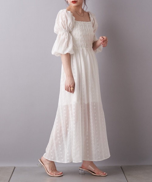 Chico（チコ） 7分袖ワンピース FREE ブラック レディース : ZOZOTOWN