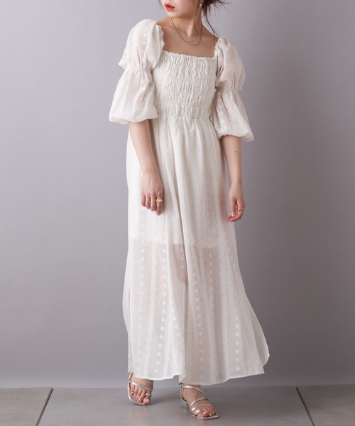 Chico（チコ） 7分袖ワンピース FREE ブラック レディース : ZOZOTOWN