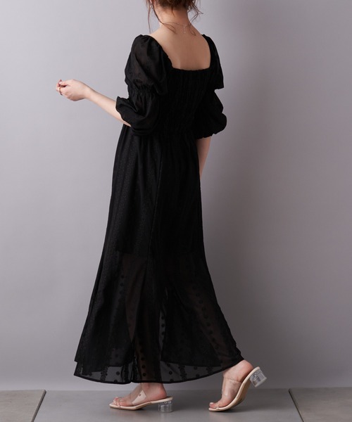 Chico（チコ） 7分袖ワンピース FREE ブラック レディース : ZOZOTOWN