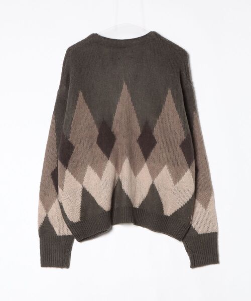 「TOWNCRAFT」 ニットカーディガン S グリーン レディース_画像2