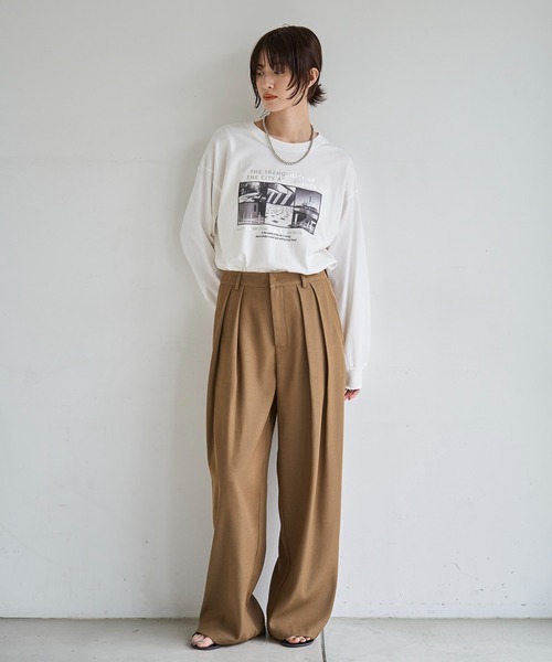 「meilmada」 スラックス SMALL アイボリー レディース_画像5