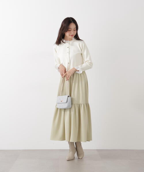 PROPORTION BODY DRESSING フリルショートカーディガン PROPORTION BODY DRESSING（プロポーションボディドレッシング