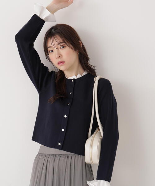 PROPORTION BODY DRESSING フリルショートカーディガン PROPORTION BODY DRESSING（プロポーションボディドレッシング