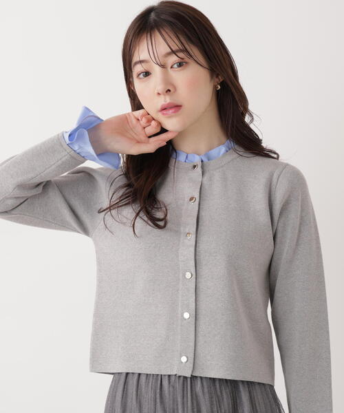 PROPORTION BODY DRESSING フリルショートカーディガン PROPORTION BODY DRESSING（プロポーションボディドレッシング