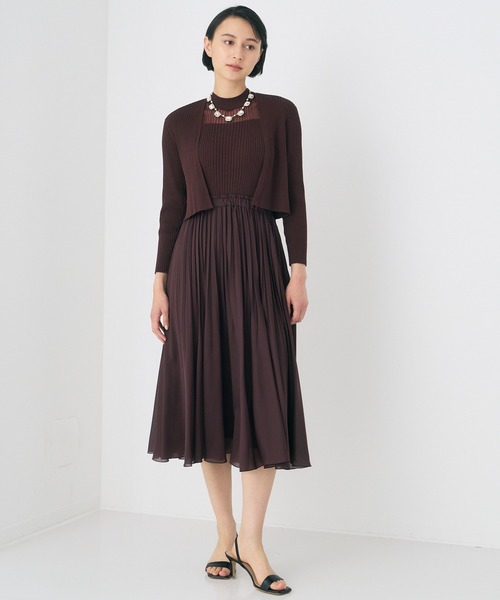 「ANAYI」 ドッキングワンピース 36 ライトブルー レディース_画像5