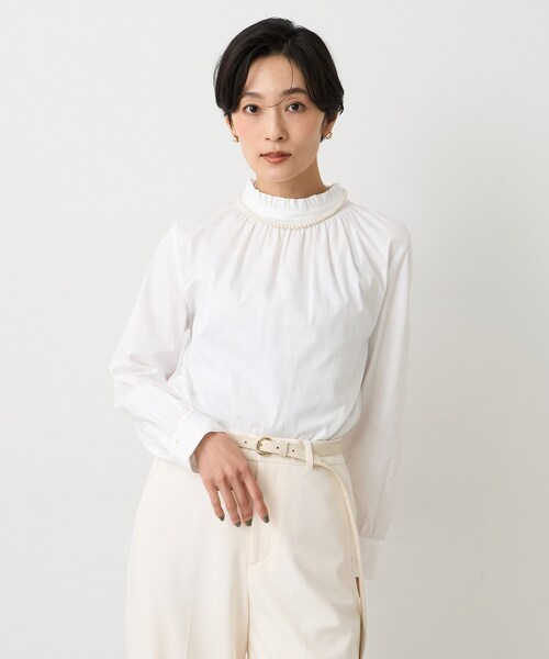 The Barnnet X daisy] Ivory Arin Lace Puff Blouse 美品 the barnet 