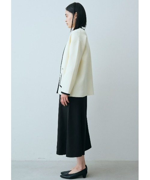 「IEDIT」 ノースリーブニット LARGE オフホワイト レディース_画像6