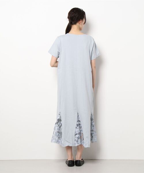 「iS ScoLar」 半袖ワンピース M ブラック レディース_画像4