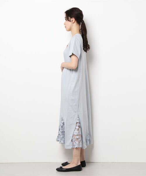 「iS ScoLar」 半袖ワンピース M ブラック レディース_画像9