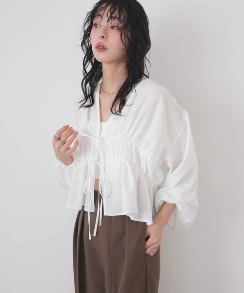LIAN（リアン） ブラウス シャツ 「mayu × LIAN」ダブルリボン
