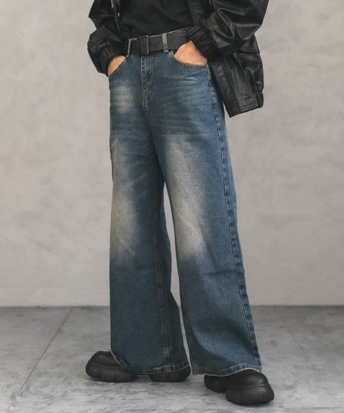 「Shoowtime」 デニムパンツ X-LARGE グレー メンズ_画像5