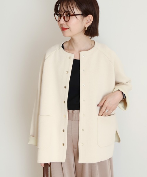 EMMEL REFINED ピンク カーディガン サイズFREE EMMEL REFINES（エメルリファインズ）の「＜EMMEL REFINES＞EM