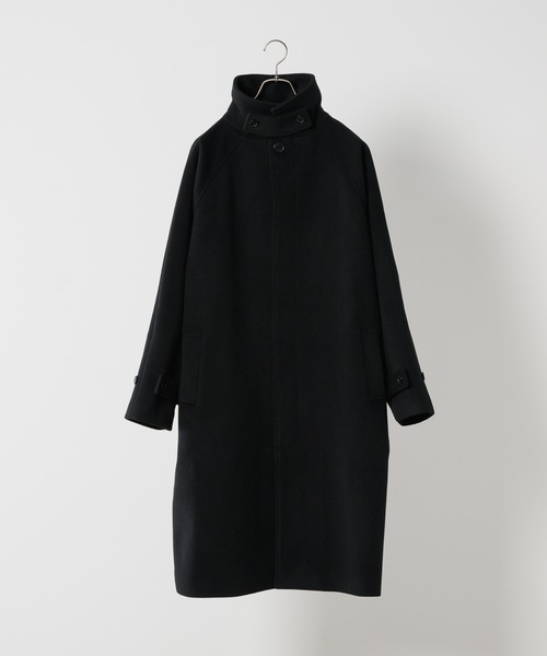 「FEKETE」 ステンカラーコート SMALL グレー メンズ_画像2