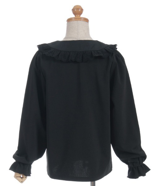 axes femme（アクシーズ ファム） tシャツ ローズ付ビッグ襟プル