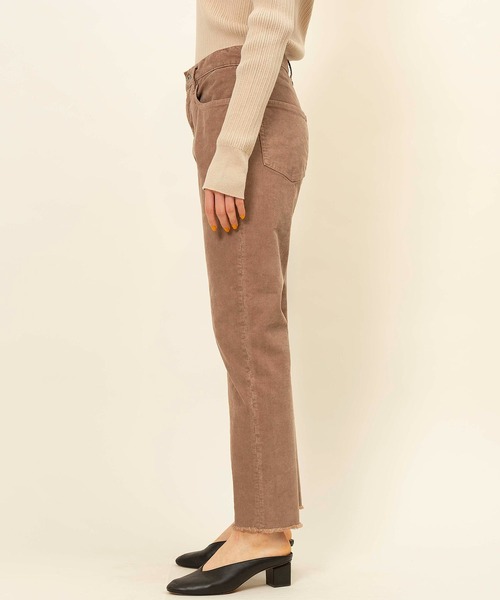 「Johnbull」 コーデュロイパンツ LARGE チャコールグレー レディース_画像2