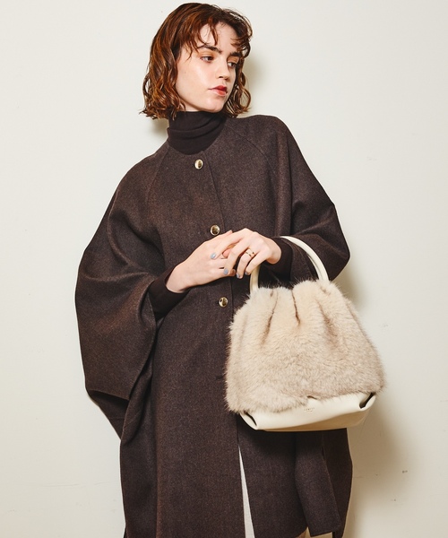 「LOWELL things」 2WAYバッグ フリー ブラウン レディース_画像4