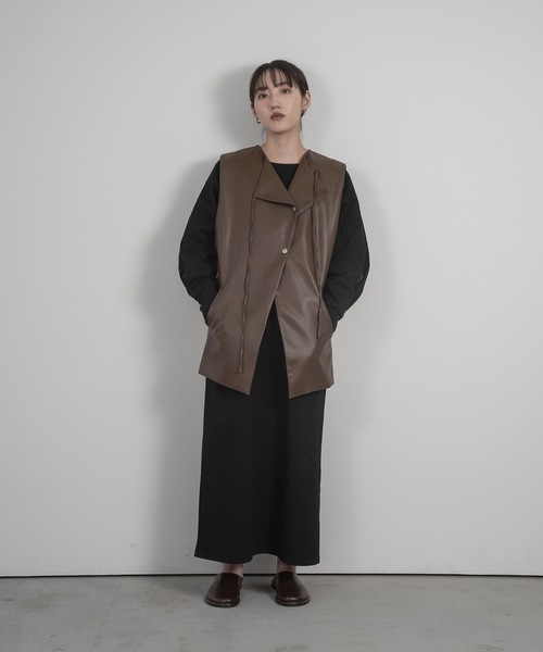 「lawgy」 ベスト FREE ベージュ レディース_画像6