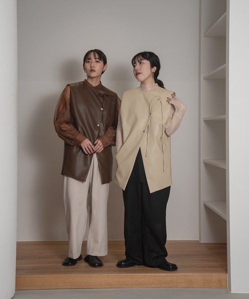 「lawgy」 ベスト FREE ベージュ レディース_画像8