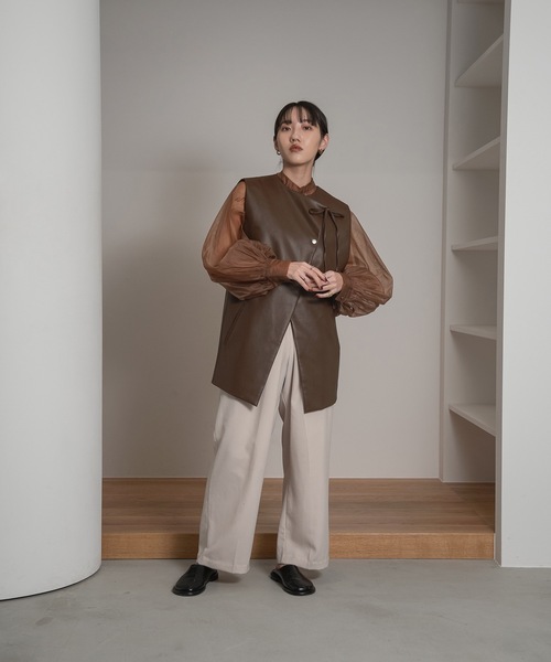 「lawgy」 ベスト FREE ベージュ レディース_画像9