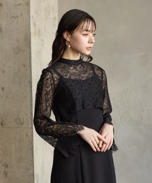「AIMER」 長袖ブラウス MEDIUM グレー レディースの画像3