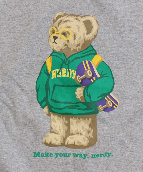 「NERDY」 スウェットカットソー S ネイビー メンズ_画像5