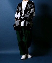 「ANPAS」 「cathy’s closet」ニットカーディガン M ベージュ系その他 メンズの画像7