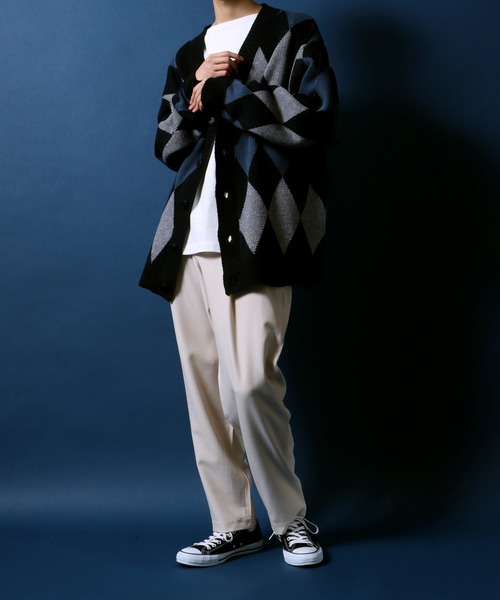 「ANPAS」 「cathy’s closet」ニットカーディガン M ベージュ系その他 メンズの画像8