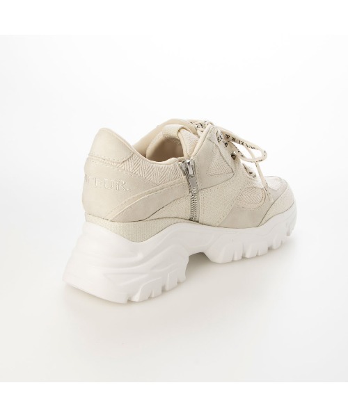 「EVOL」 「Yukko」ローカットスニーカー X-SMALL アイボリー レディース_画像9