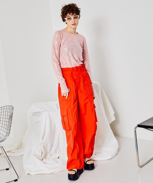 「MAISON SPECIAL」 長袖カットソー FREE グレー レディース_画像2