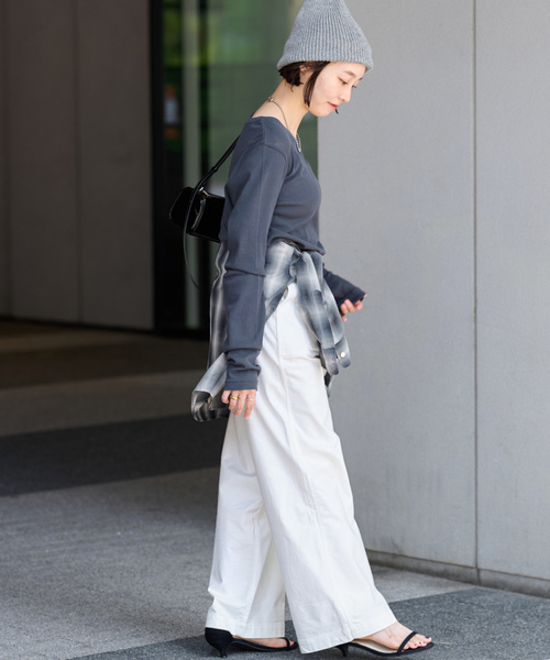 「JOURNAL STANDARD relume」 カーゴパンツ 36 ベージュ レディース_画像3