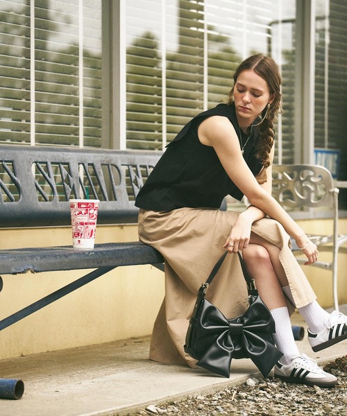 MILK  Ribbon ショルダー BAG ミルク リボンショルダーバッグ MILKFED.（ミルクフェド） ショルダーバッグ バッグ RIBBON BAG