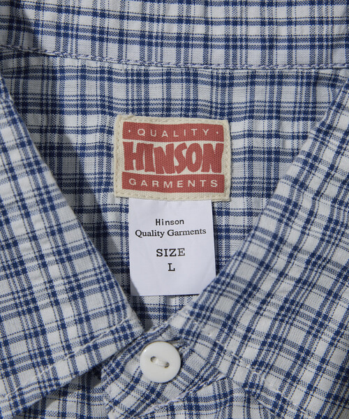 HINSON シャツ HINSON/ヒンソン シアサッカー レギュラーカラー ロング