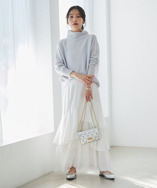 「La boutique BonBon」 スカート 36 ホワイト レディースの画像
