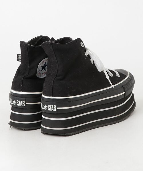 「PAMEO POSE」 ハイカットスニーカー「CONVERSEコラボ」 24.5cm ブラック レディース