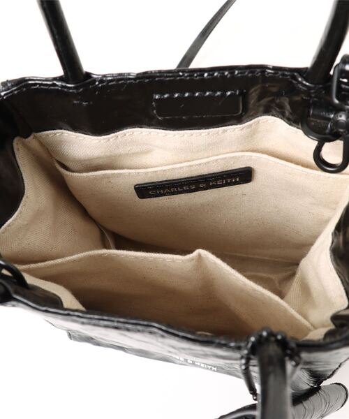 「CHARLES & KEITH」 2WAYバッグ S シルバー レディース
