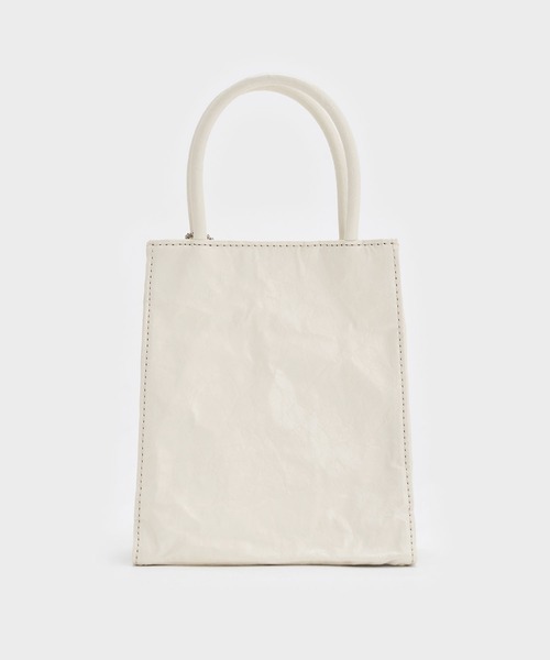 「CHARLES & KEITH」 2WAYバッグ S シルバー レディース