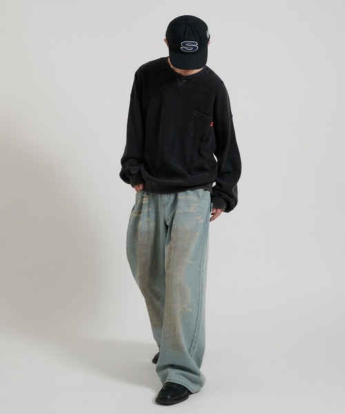 「Perushu」 長袖Tシャツ LARGE ベージュ メンズ_画像4