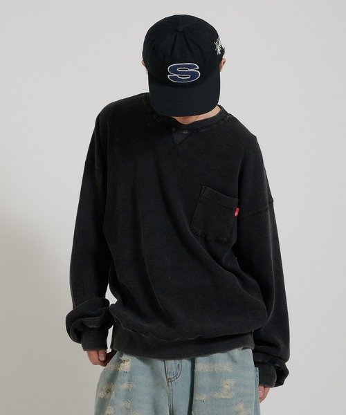 「Perushu」 長袖Tシャツ LARGE ベージュ メンズ_画像5