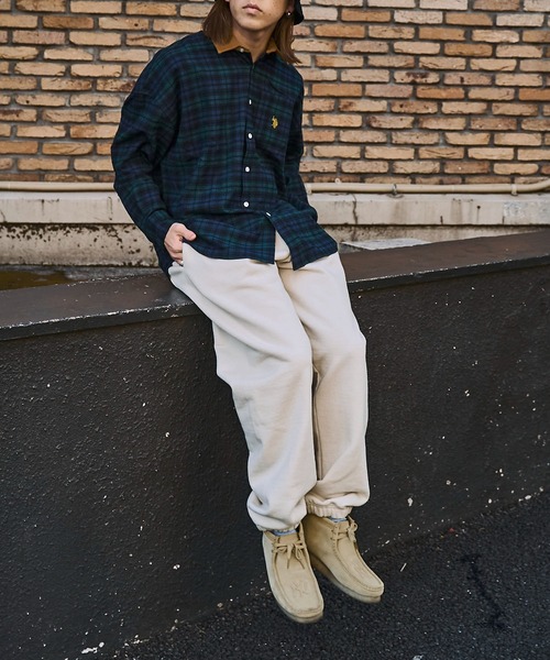 「U.S. POLO ASSN.」 長袖シャツ SMALL イエロー メンズ_画像3