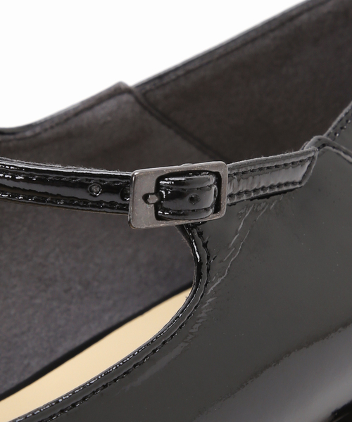 「LE TALON」 フラットパンプス 22.5cm ブラックミックス レディース_画像5