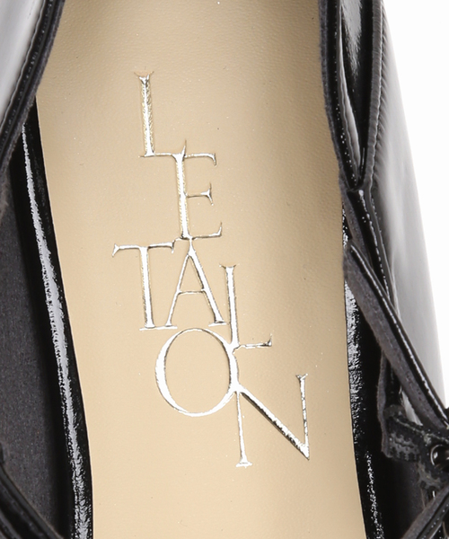 「LE TALON」 フラットパンプス 22.5cm ブラックミックス レディース_画像8