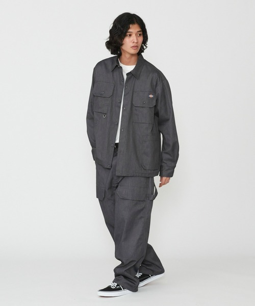 ゴッドセレクション　ディッキーズ　ワークシャツ　セットアップ Dickies（ディッキーズ） シャツ G.W.C オーバーサイズワークシャツ