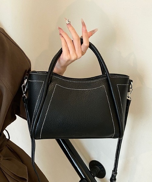 ショルダーバッグ バッグ 2WAYステッチミニショルダーバッグ