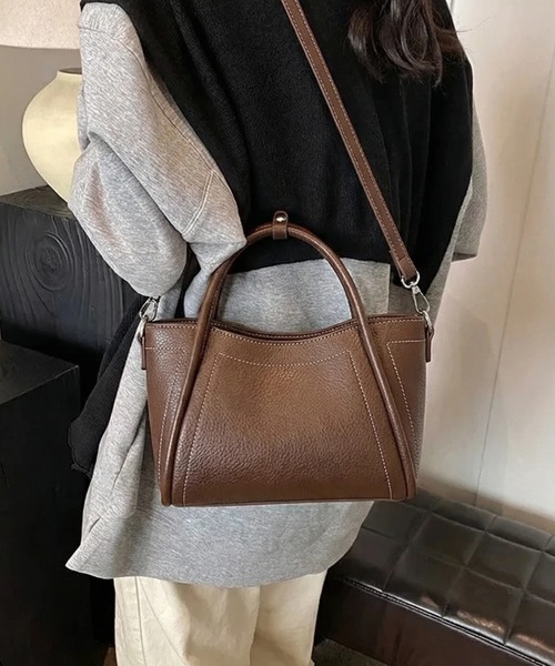 ショルダーバッグ バッグ 2WAYステッチミニショルダーバッグ