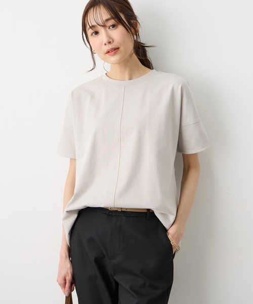 Petit Honfleur（プチオンフルール） tシャツ 半袖 袖切替チュニック